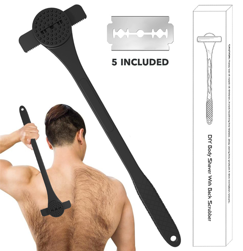 Men'S Grooming Shaver - Alat Cukur Punggung dengan Gagang Panjang