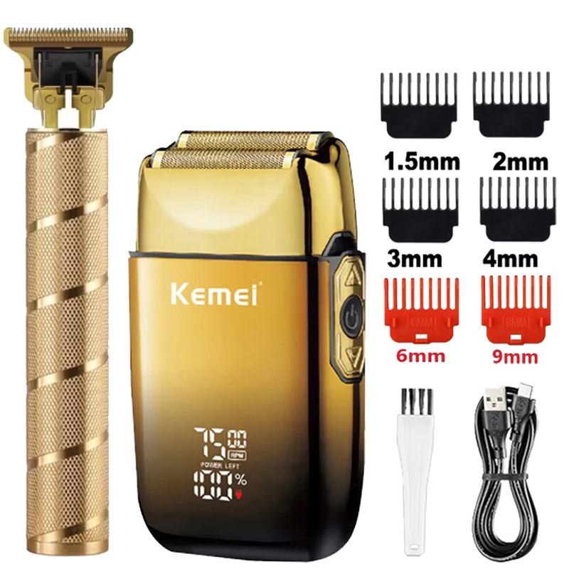 Men'S Grooming Shaver - Alat Cukur Rambut Elektrik Kemei KM-TX10
