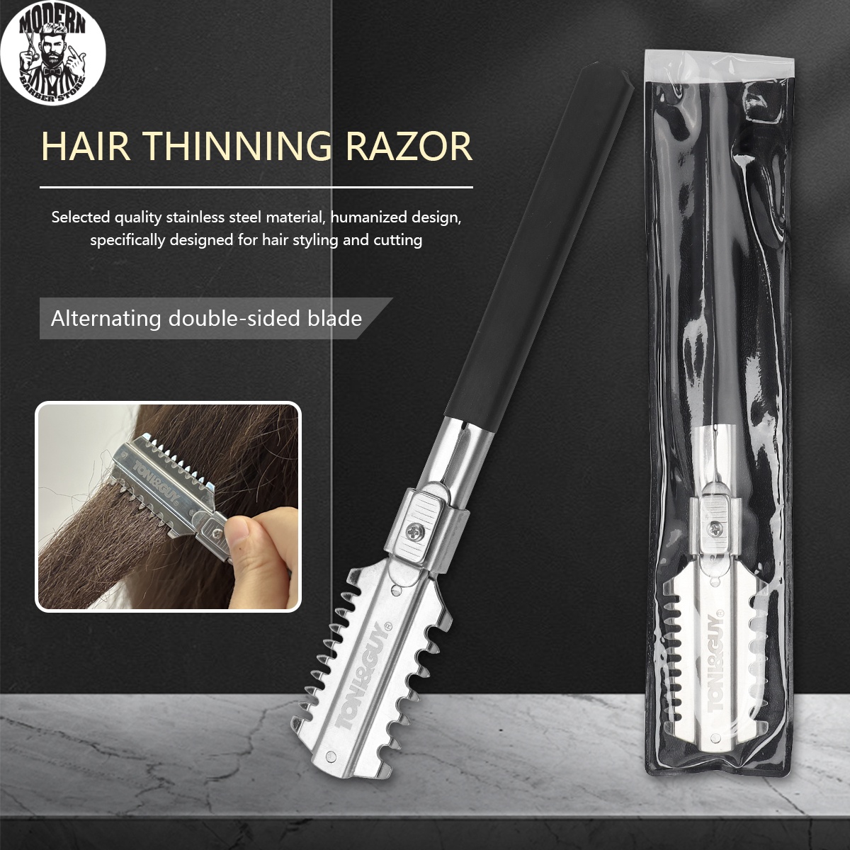 Men'S Grooming Razor - Pisau Cukur Rambut Double-Edge Salon, Alat