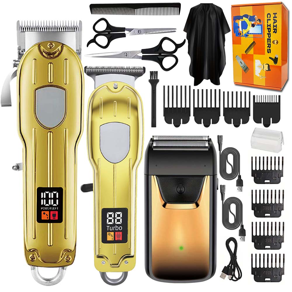 Mens Grooming Kit Gift Set - Set Alat Cukur Rambut Profesional 3-in-1