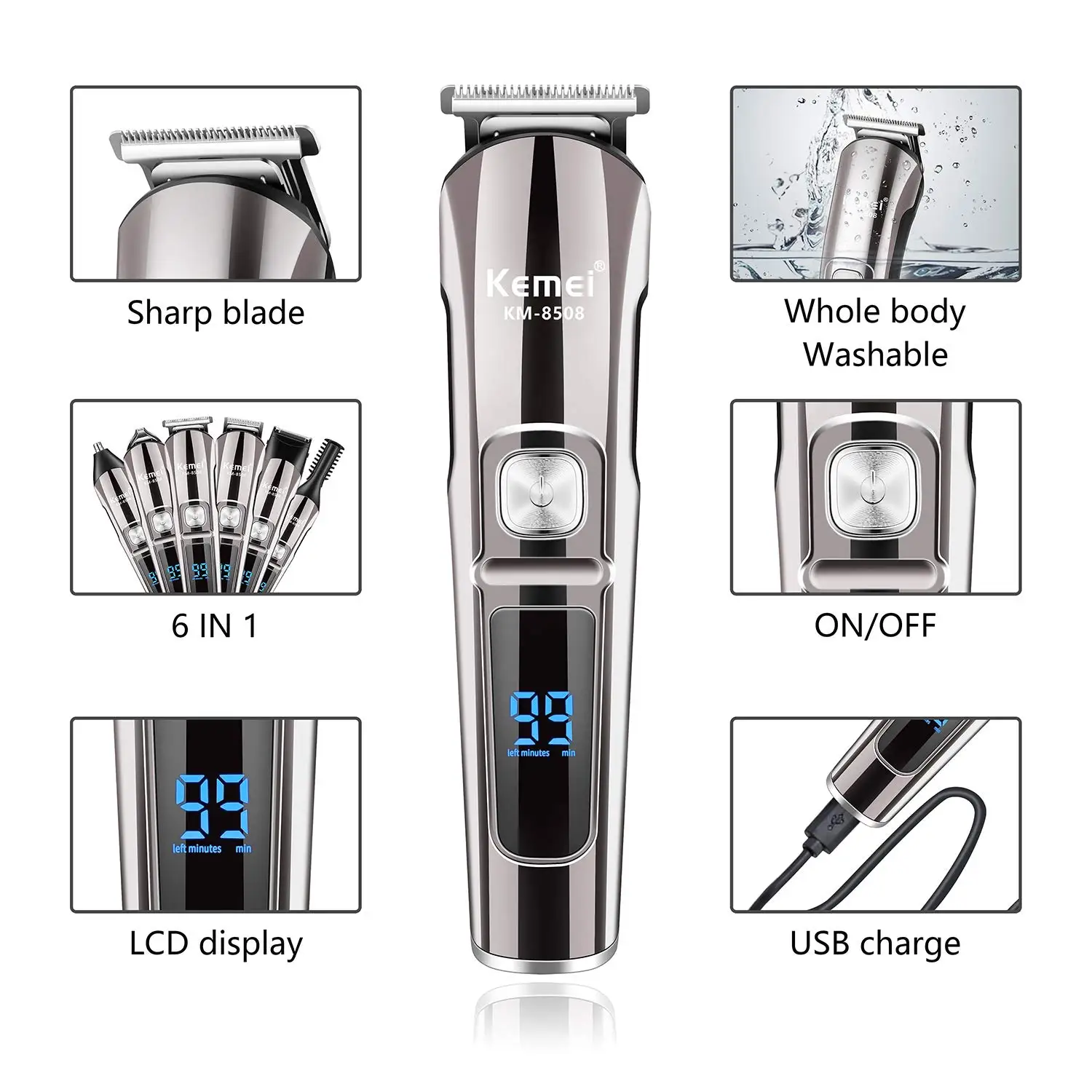 Kemei Alat Cukur Rambut Jenggo - Men'S Grooming Razor ulasan dan harga