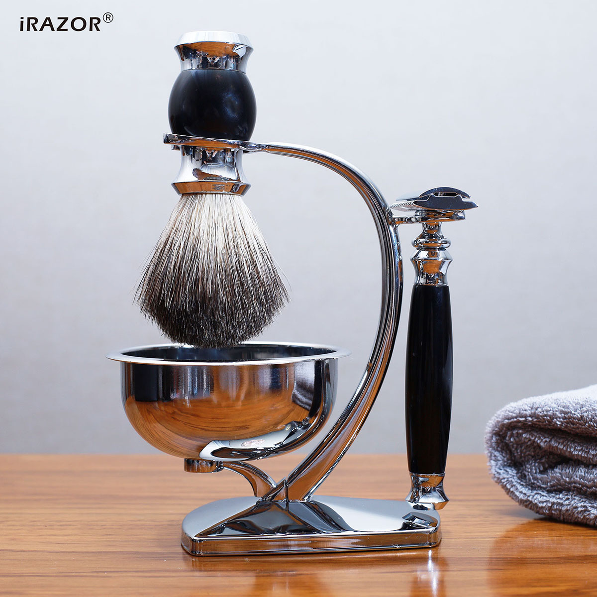 iRAZOR Classic 4-in-1 Wet Shav - Mens Grooming Kit Gift Set ulasan dan harga